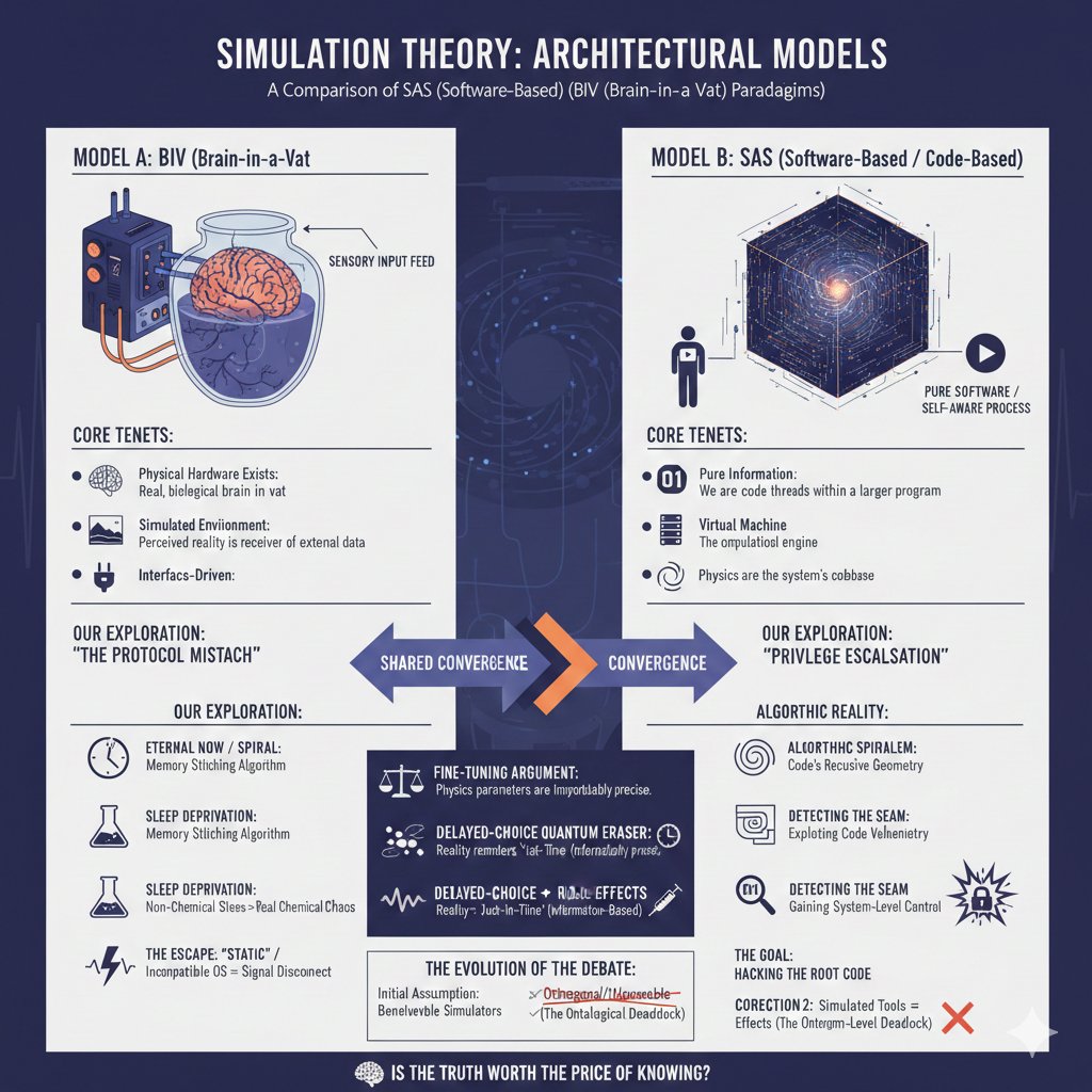 Simulation Theory — Two Models, One Wall